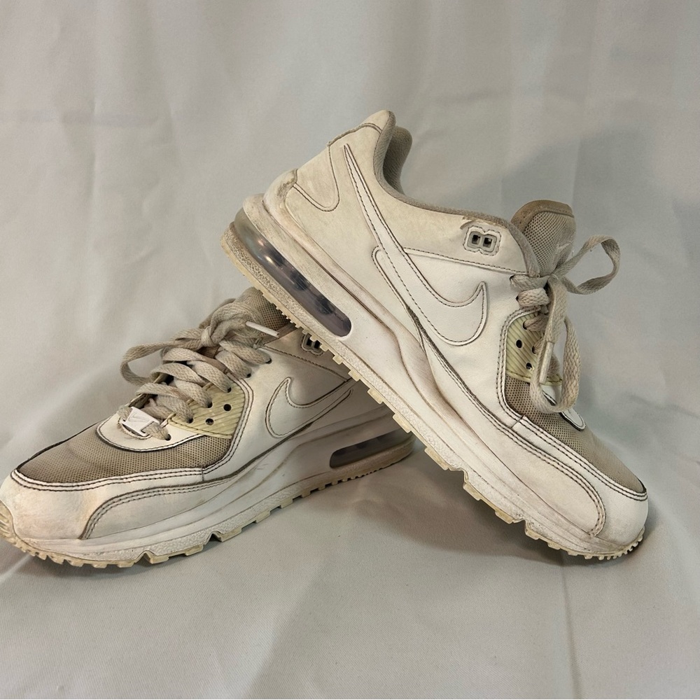 Nike Beige and White Sneakers